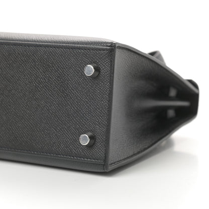 Hermes Epsom Kelly Sellier 25 Black 10 of 11