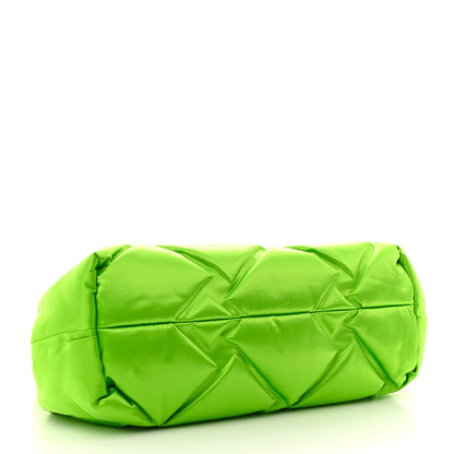 Bottega Veneta Satin Intrecciato The Point Triangle Bag Green 4 of 11