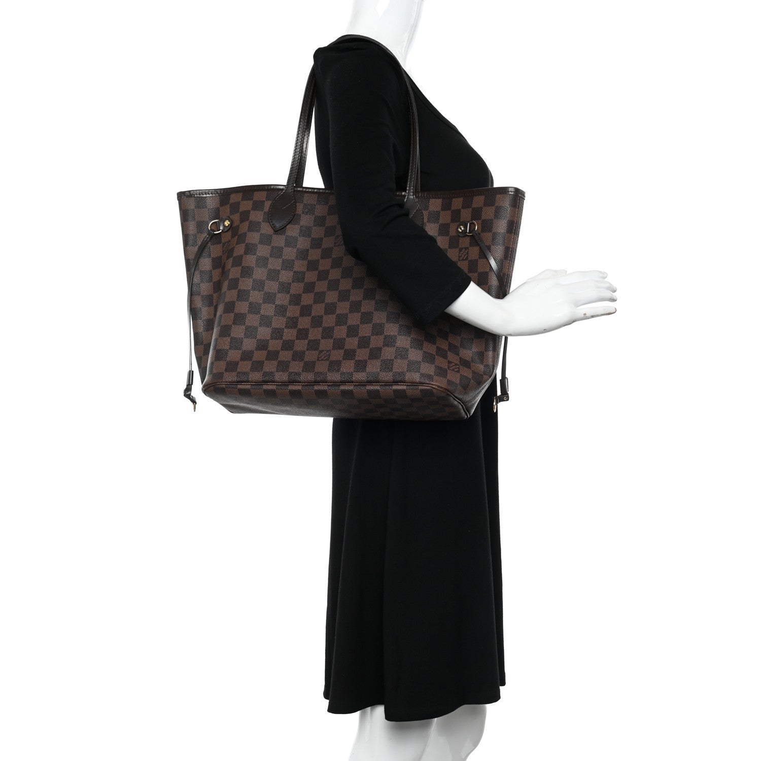 Louis Vuitton Damier Ebene Neverfull MM 2 of 11