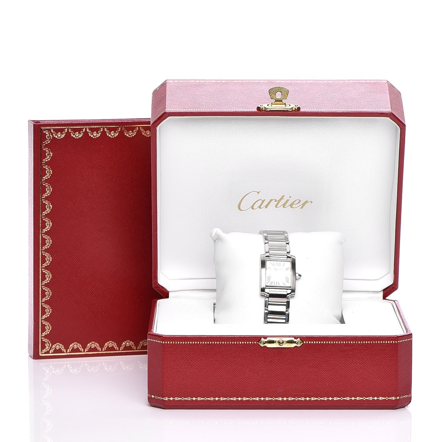 Cartier Stainless Steel 20mm Tank Francaise Quartz Watch 9 of 18