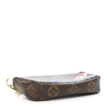 Louis Vuitton Monogram 2020 Christmas Animation Roller Coaster Mini Pochette Accessories Pivoine 4 of 8