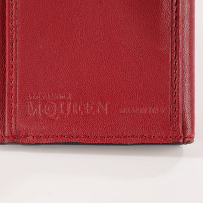 Alexander McQueen Calfskin Skull Continental Wallet Red 7 of 8