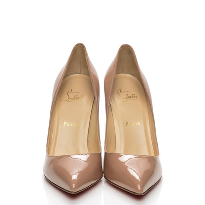 Christian Louboutin Patent Pigalle 100 Pumps 39 Nude 2 of 7