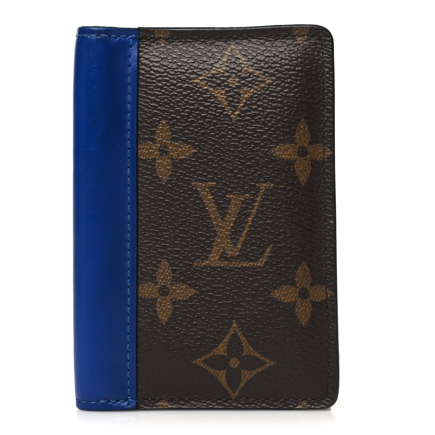 Louis Vuitton Monogram Macassar Pocket Organizer NM Blue 1 of 10