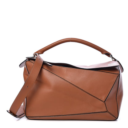 Loewe Calfskin Large Puzzle Bag Tan 1 of 11