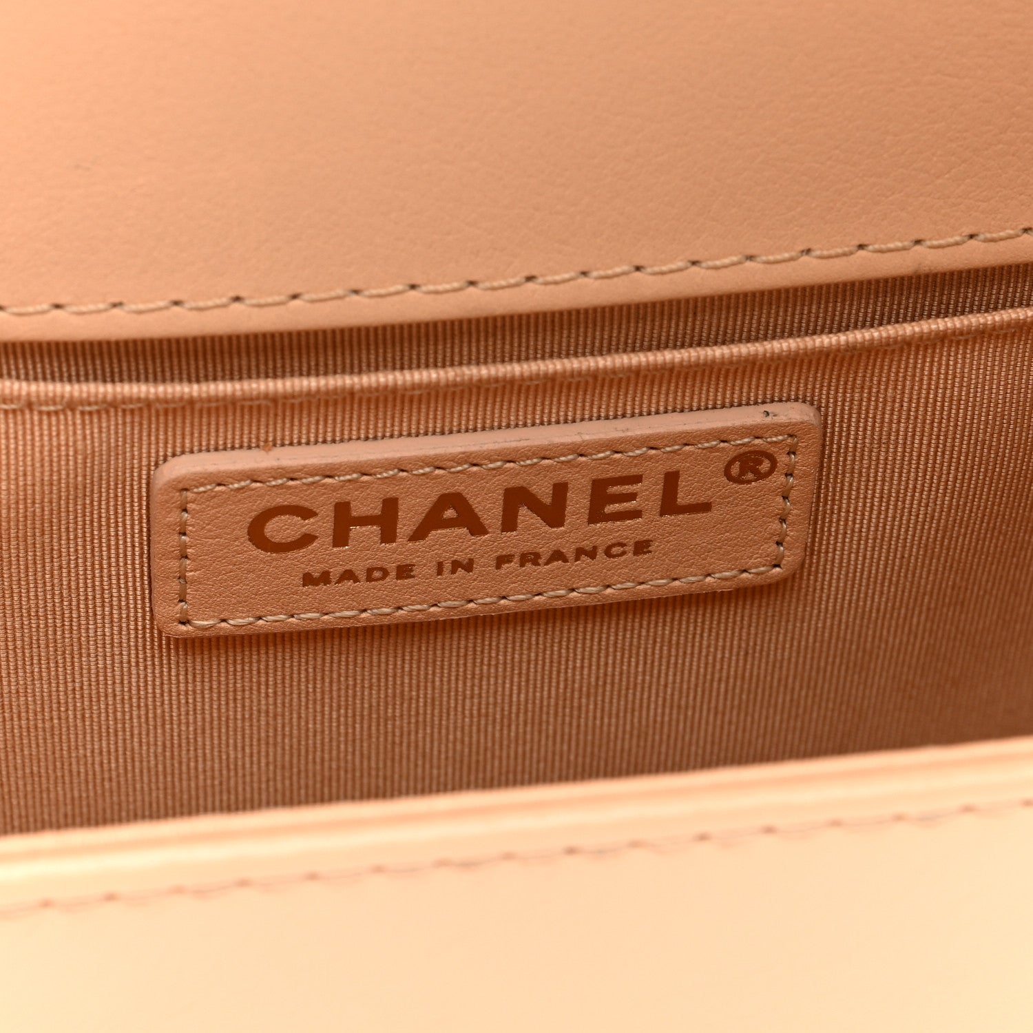 Chanel Calfskin Quilted Medium Top Handle Boy Flap Beige Clair 6 of 10