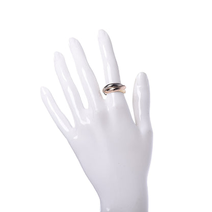 Cartier 18K Pink Yellow White Gold Classic Trinity Ring 51 5.75 3 of 10