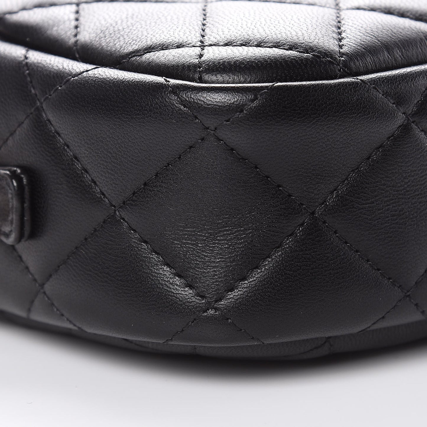 Lambskin Quilted Small Timeless Camera Case Black