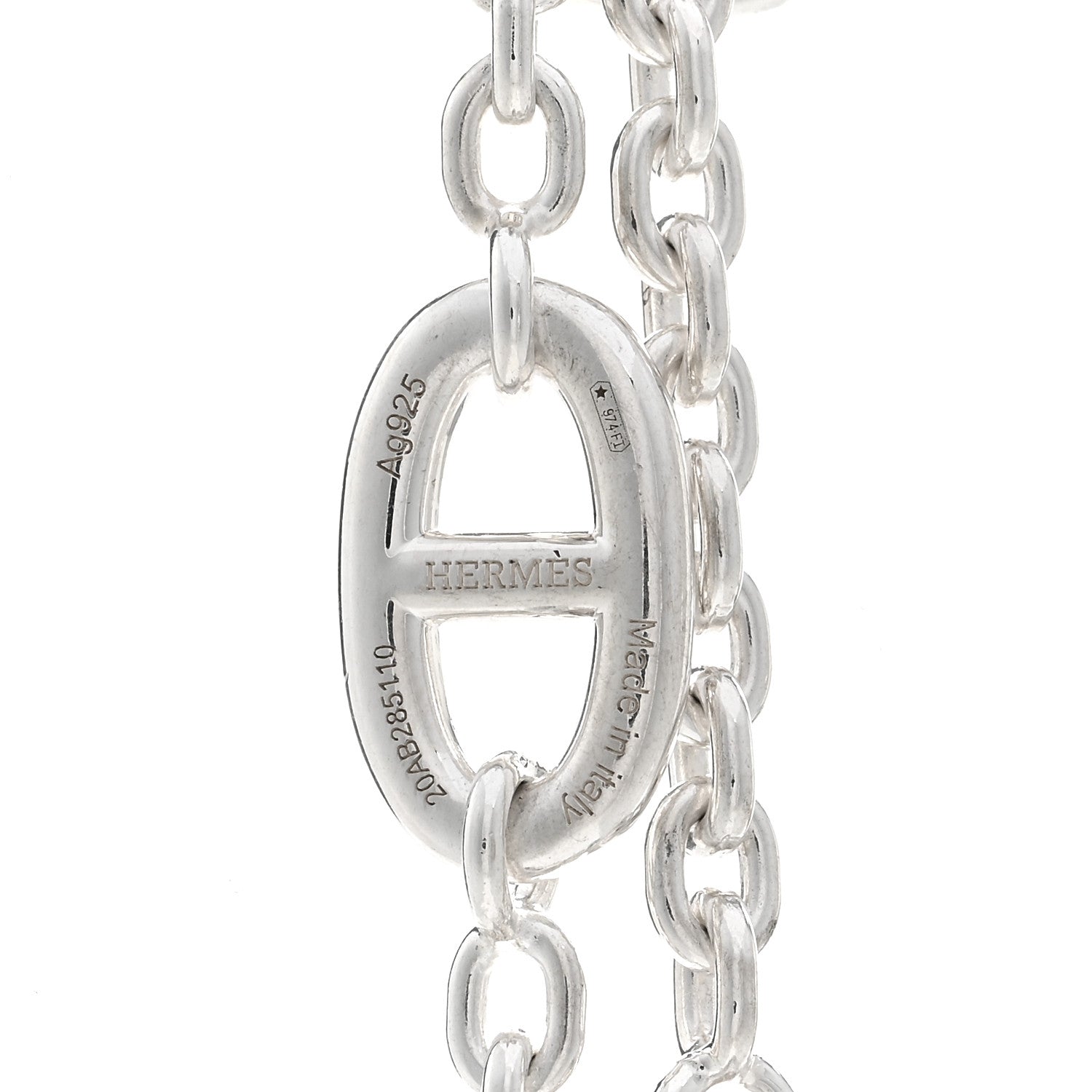 Hermes Sterling Silver Farandole Necklace 120 4 of 4