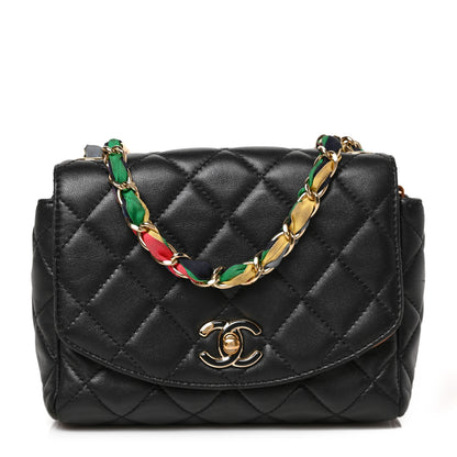 Chanel Lambskin Mixed Fibers Quilted Cocovado Flap Black 1 of 10
