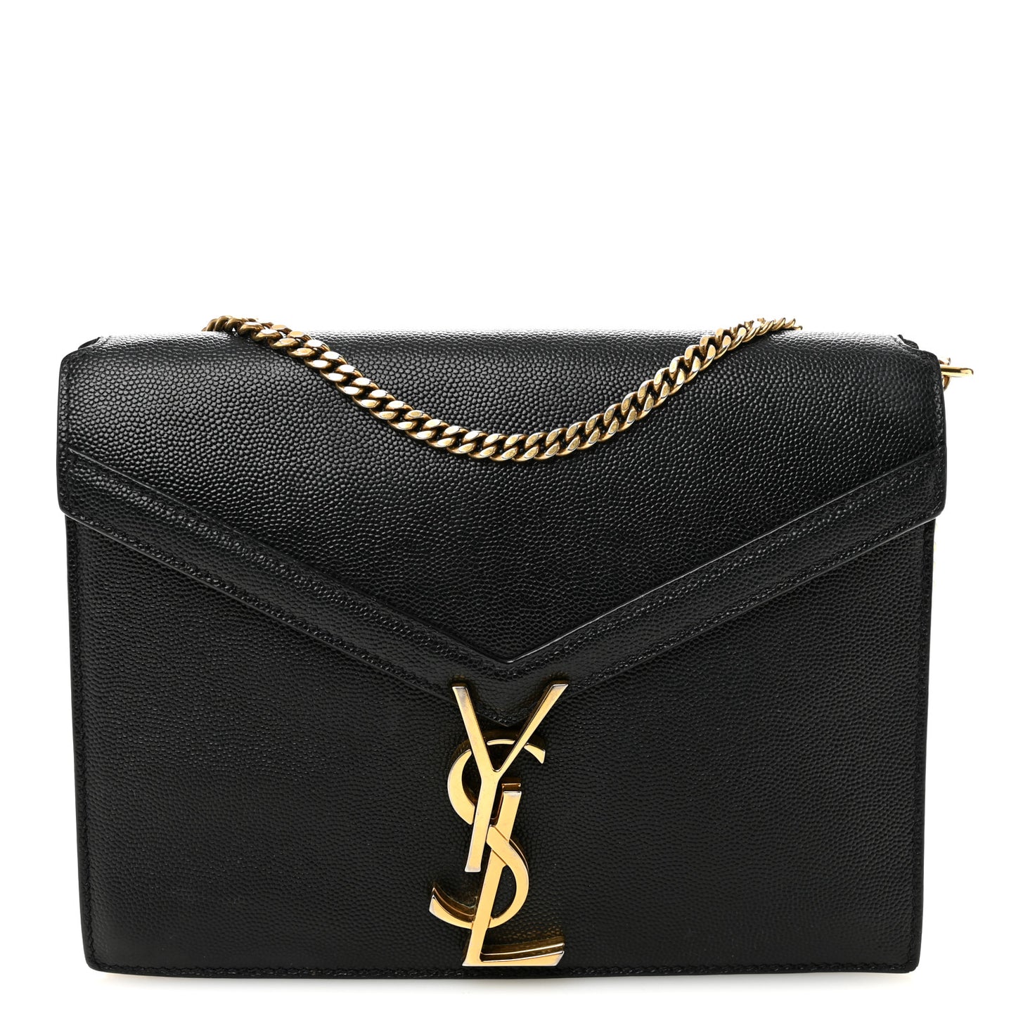 Grain De Poudre Monogram Cassandra Clasp Bag Black