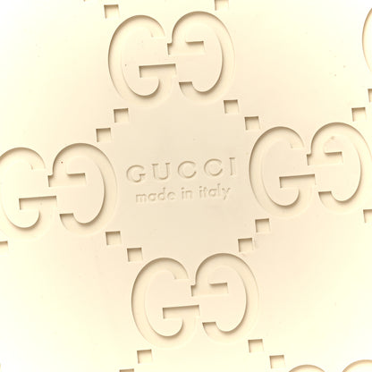 Gucci Monogram GG Calfskin Angelina Platform 55mm Slide Sandals 37 Light Pink 8 of 9