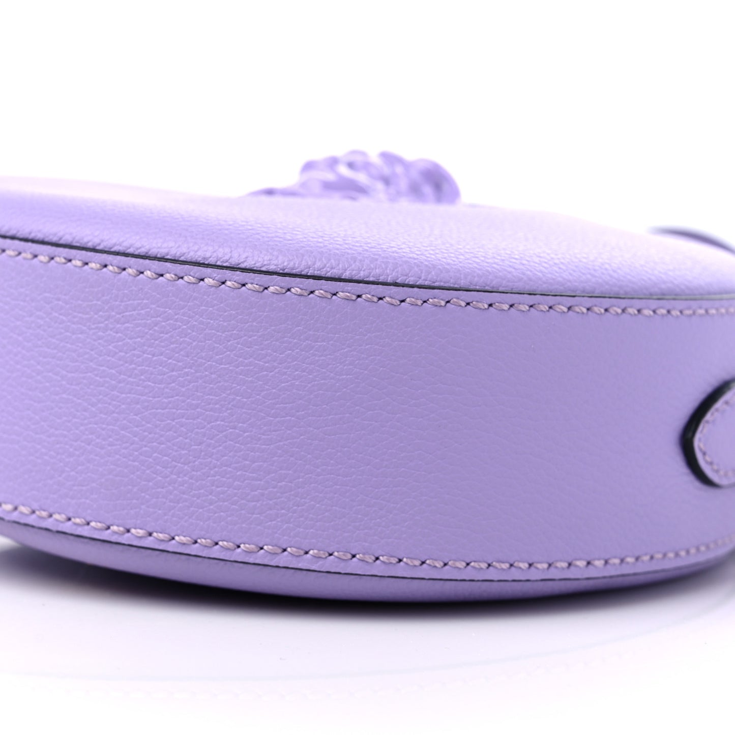 Calfskin La Medusa Round Camera Bag Lilac