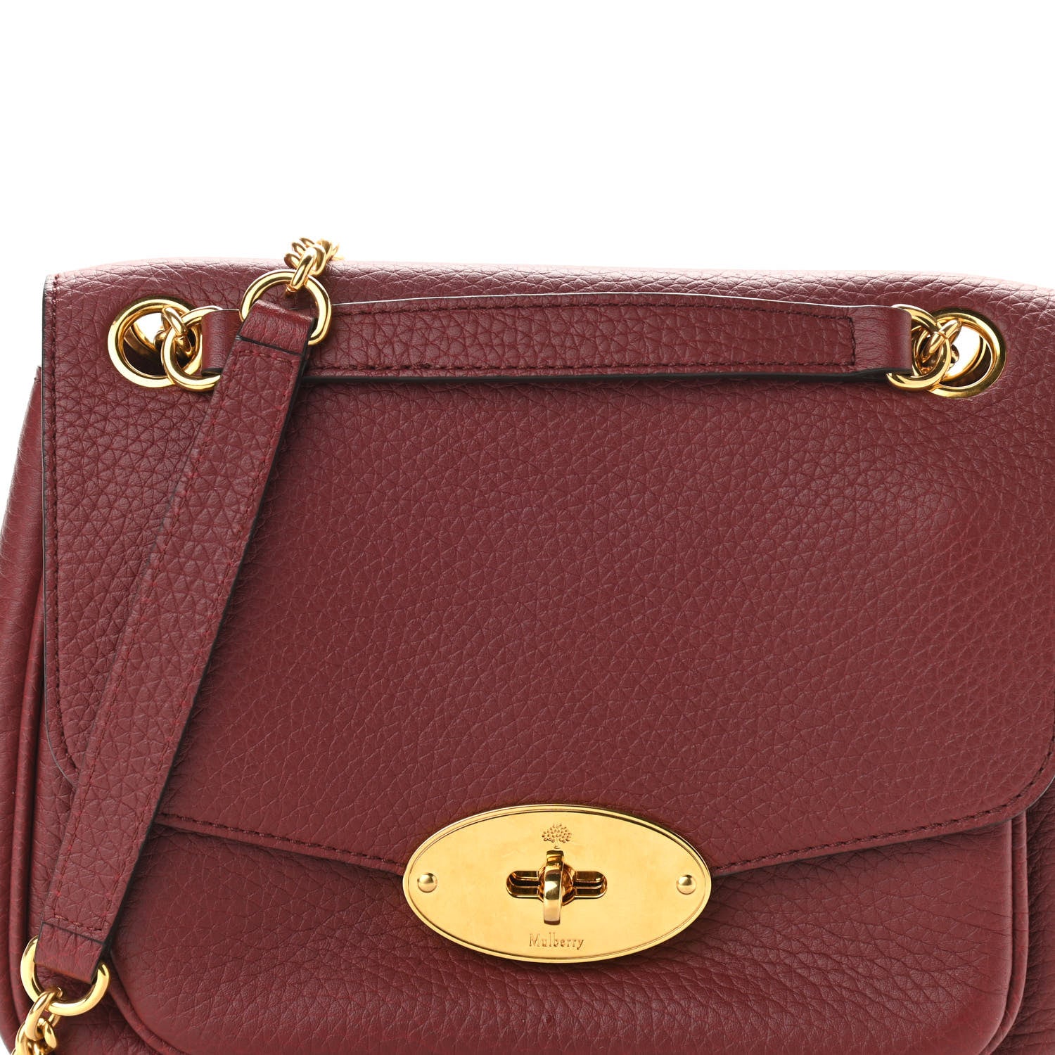 Mulberry Heavy Grained Calfskin Darley Satchel Crimson 7 of 10