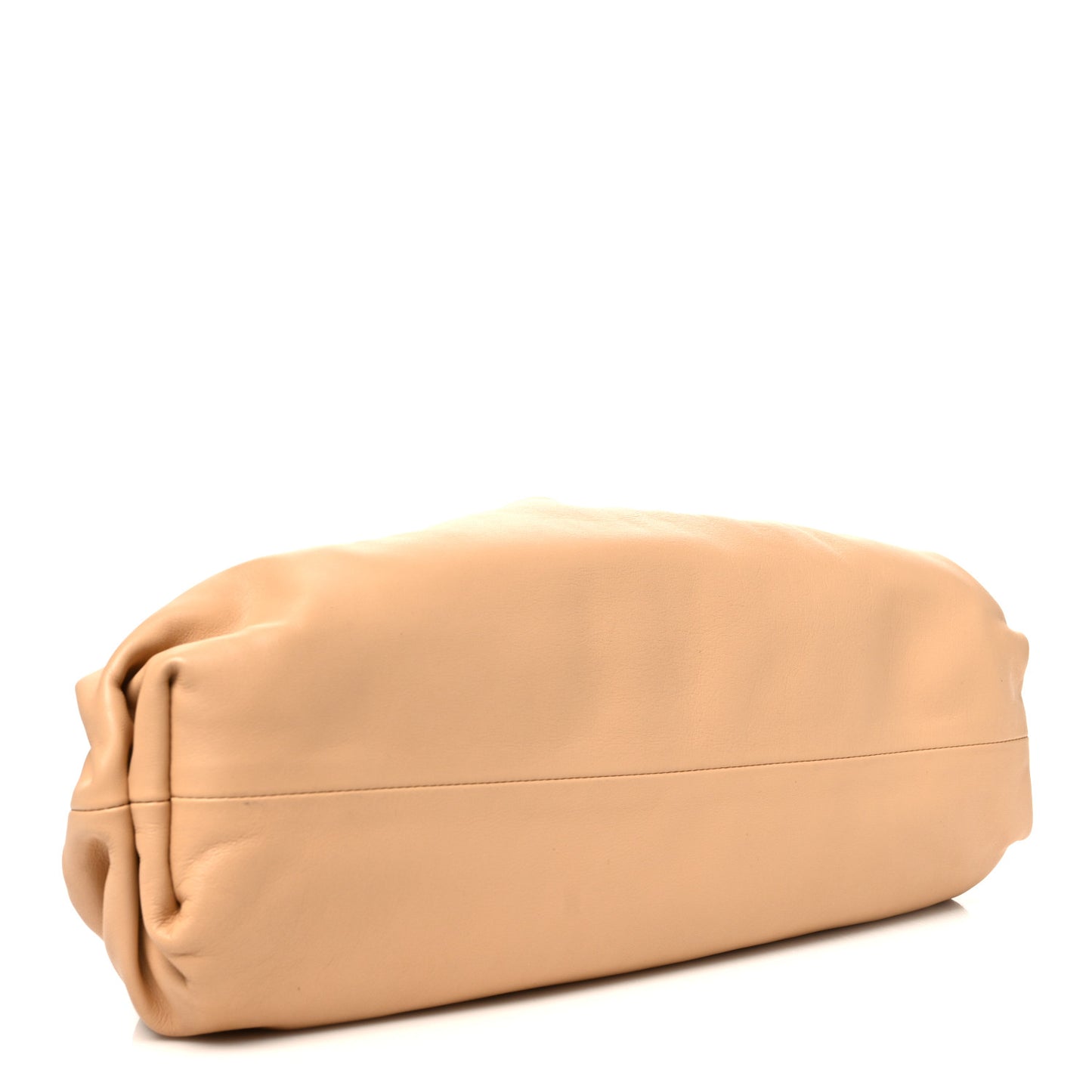 Smooth Butter Calf The Pouch Oversized Clutch Almond
