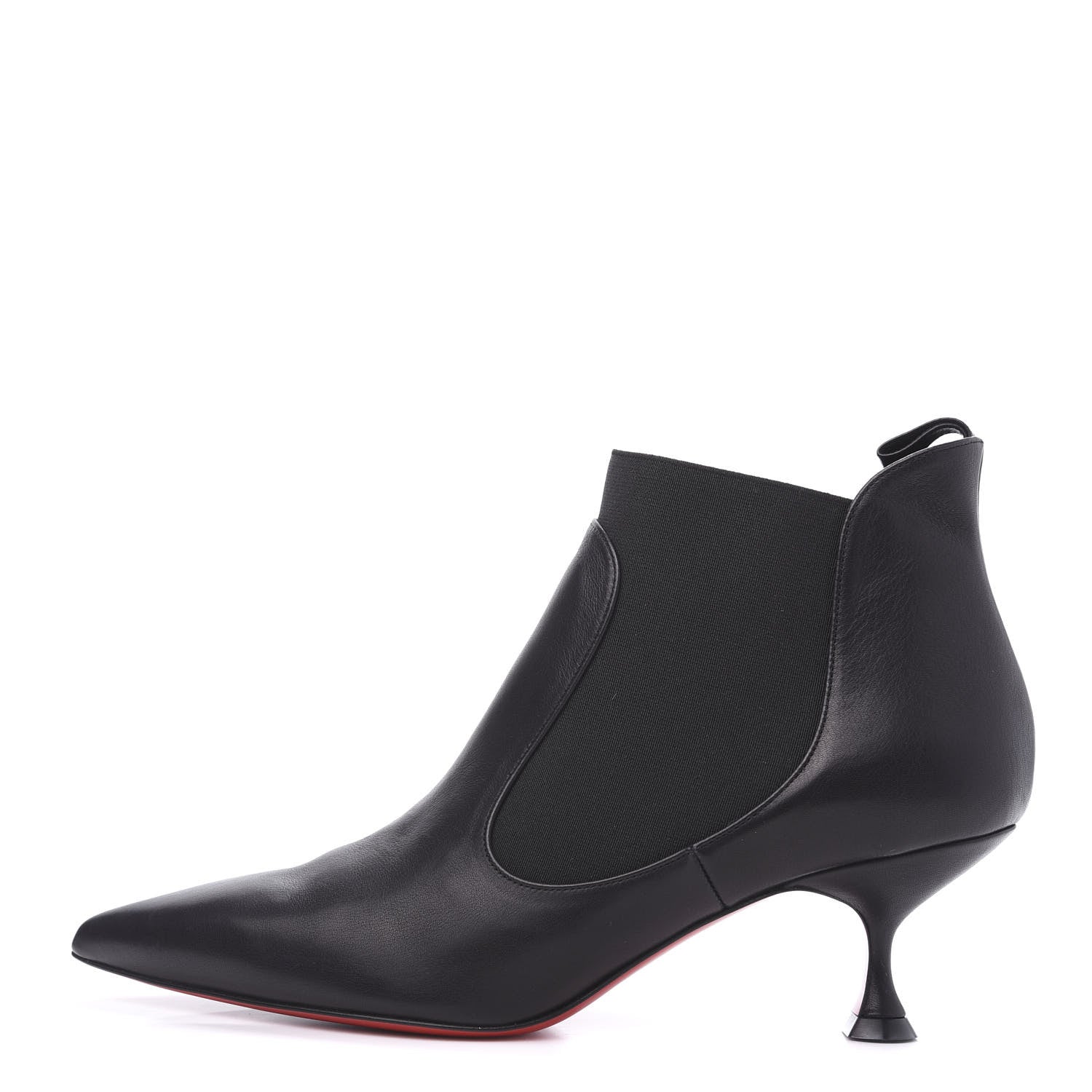 Christian Louboutin Calfskin Carnavague 55 Ankle Boots 39 Black 1 of 7