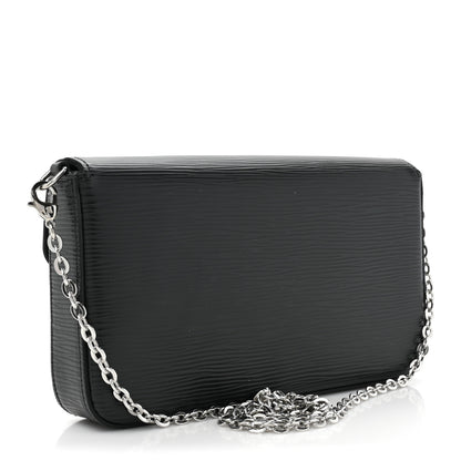Louis Vuitton Epi Pochette Felicie Black 4 of 13