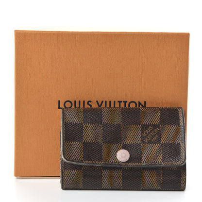 Louis Vuitton Damier Ebene Multicles 6 Key Holder Rose Ballerine 10 of 12