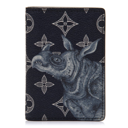 Louis Vuitton Savane Monogram Chapman Rhinoceros Pocket Organizer Encre 1 of 7