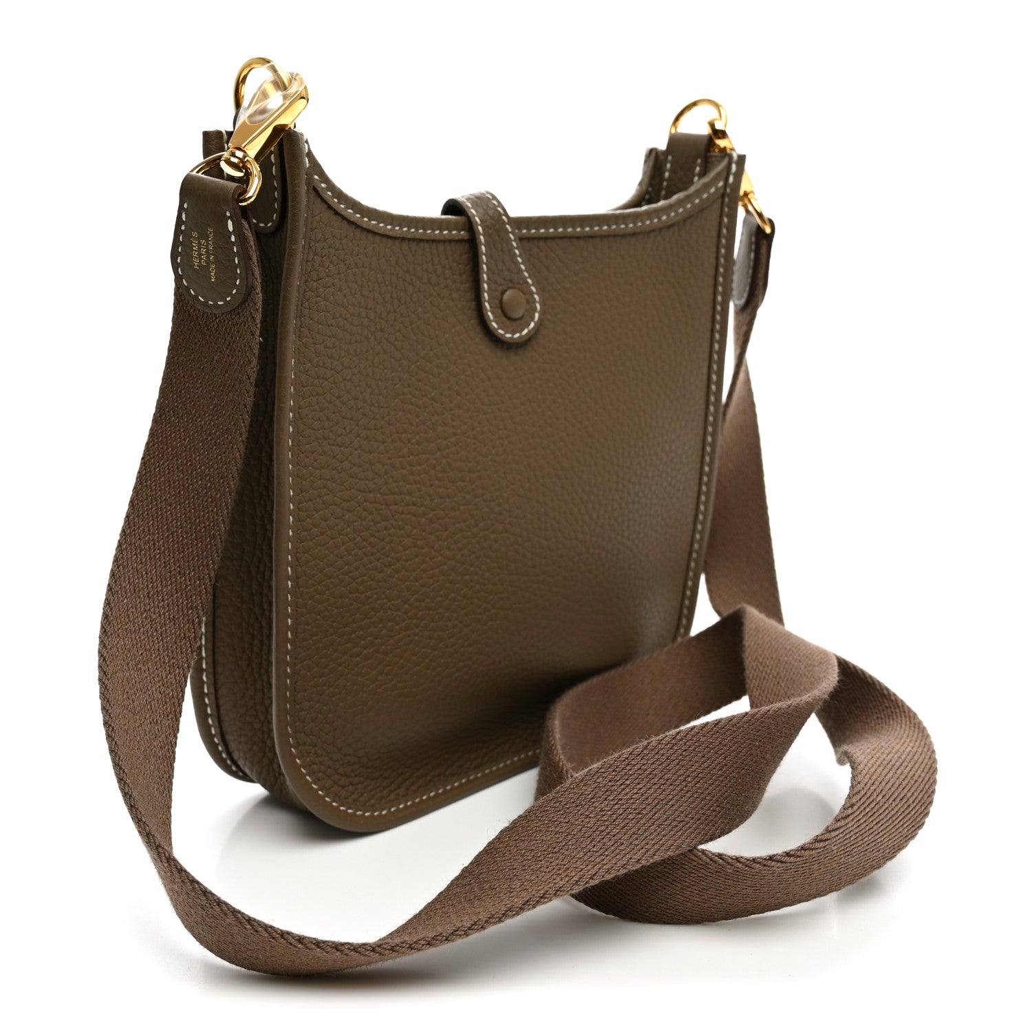Hermes Taurillon Clemence Evelyne TPM Etoupe 3 of 10