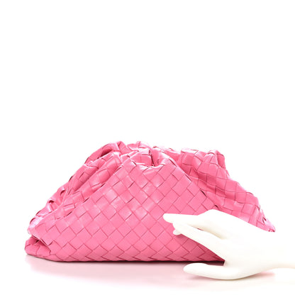 Bottega Veneta Nappa Maxi Intrecciato The Pouch Oversized Clutch Pink 2 of 10