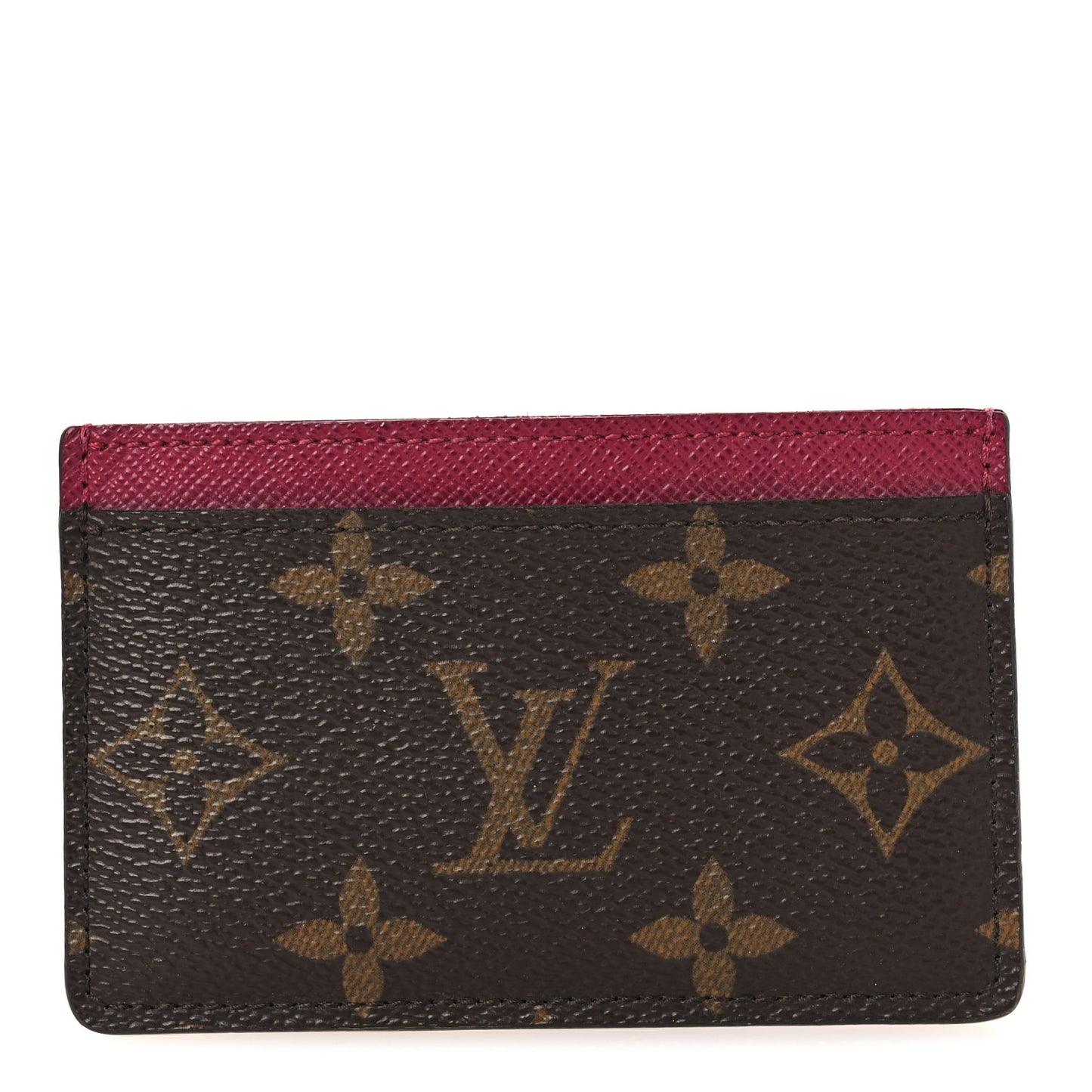 Monogram Card Holder Fuchsia