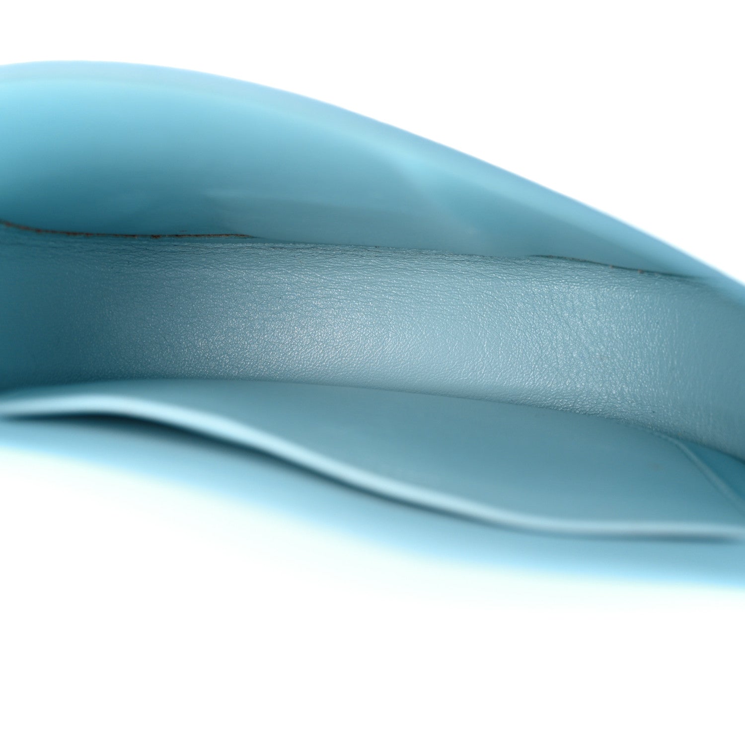 Celine Grained Calfskin Small Trotteur Pale Blue 5 of 11