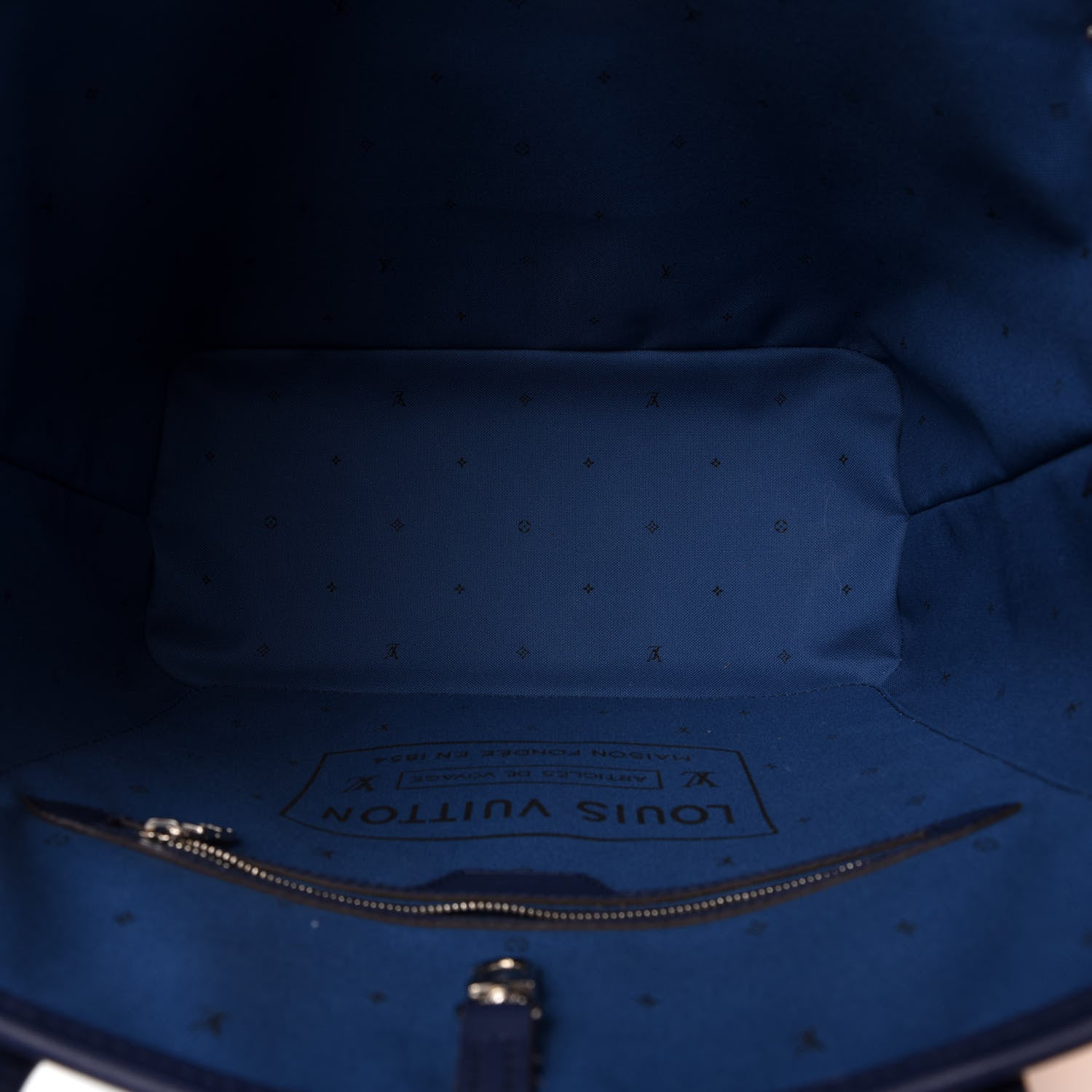 Louis Vuitton Monogram Escale Neverfull MM Blue 6 of 14