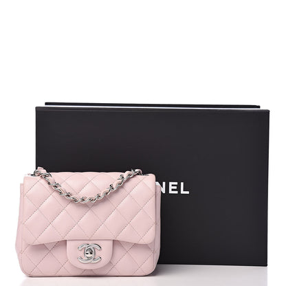 Chanel Lambskin Quilted Mini Square Flap Light Pink 15 of 15