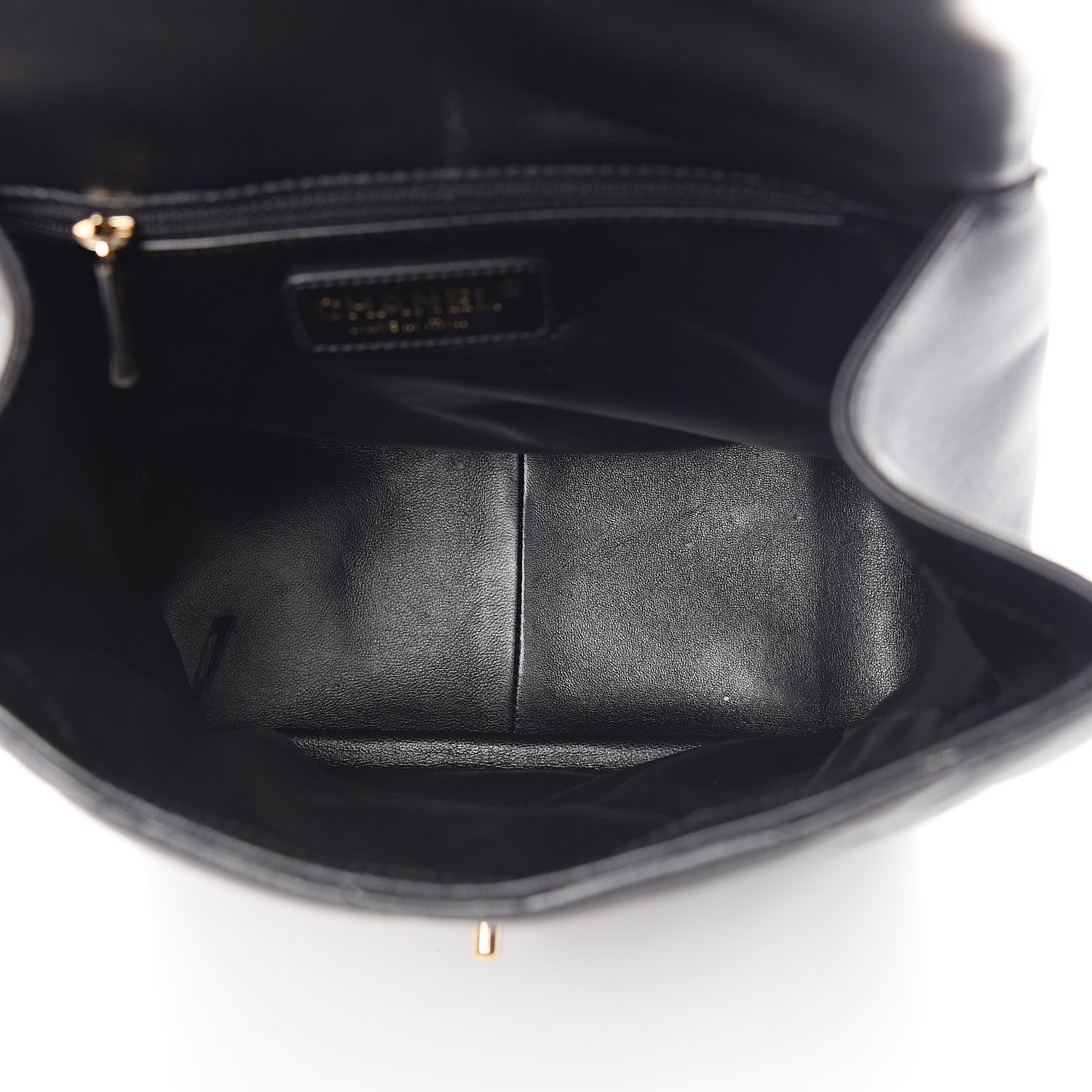 Chanel Lambskin Quilted Chain Backpack Black 5 of 17