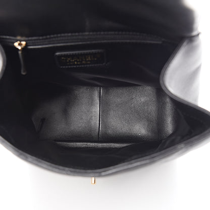 Chanel Lambskin Quilted Chain Backpack Black 5 of 17