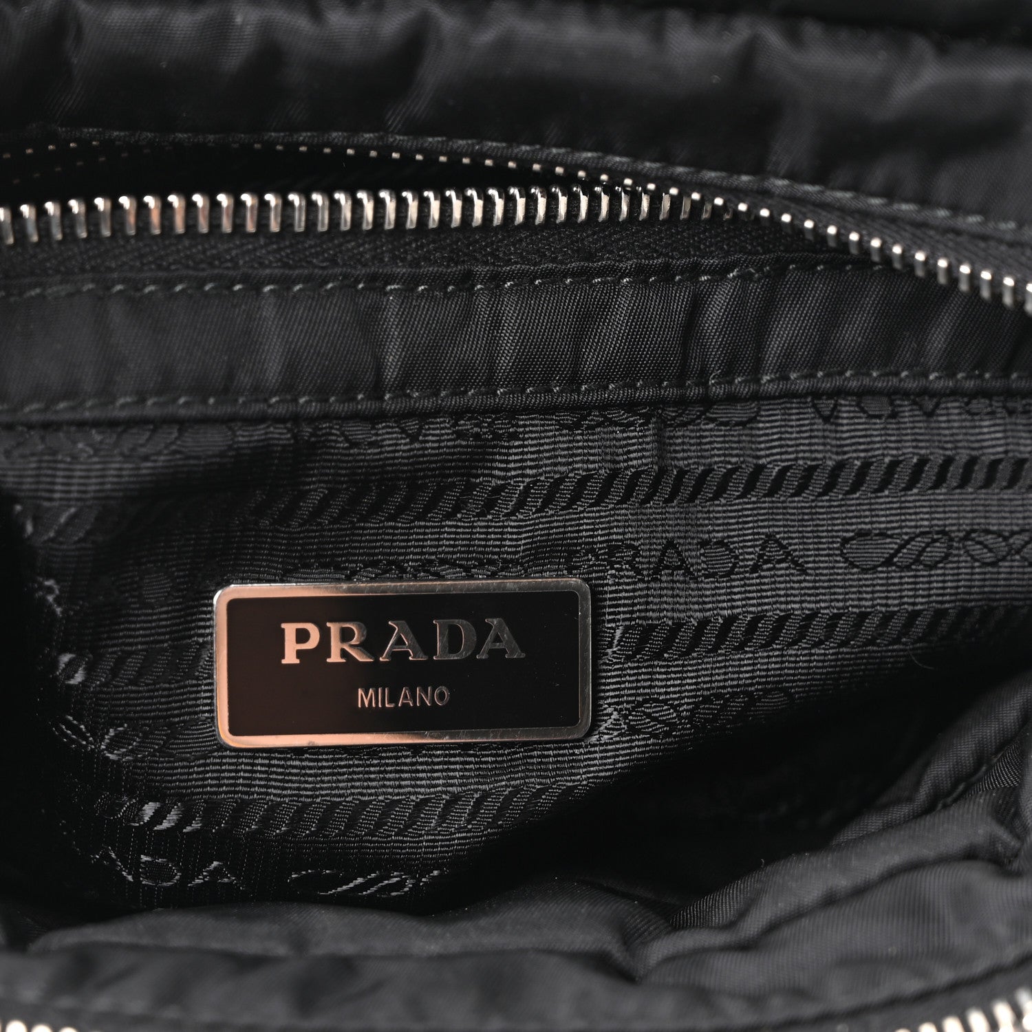 Prada Re-Nylon Quilted Padded Flap Shoulder Bag Black 6 of 10