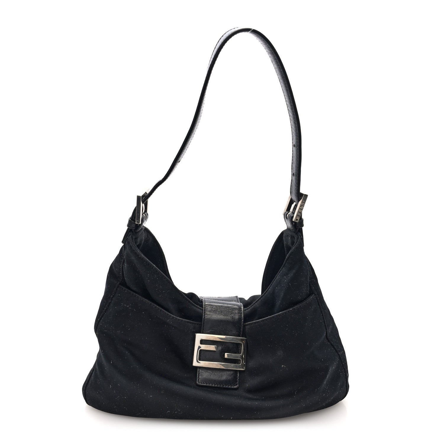 Fendi Neoprene Shoulder Bag Black 1 of 18