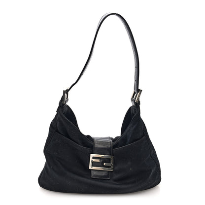 Fendi Neoprene Shoulder Bag Black 1 of 18
