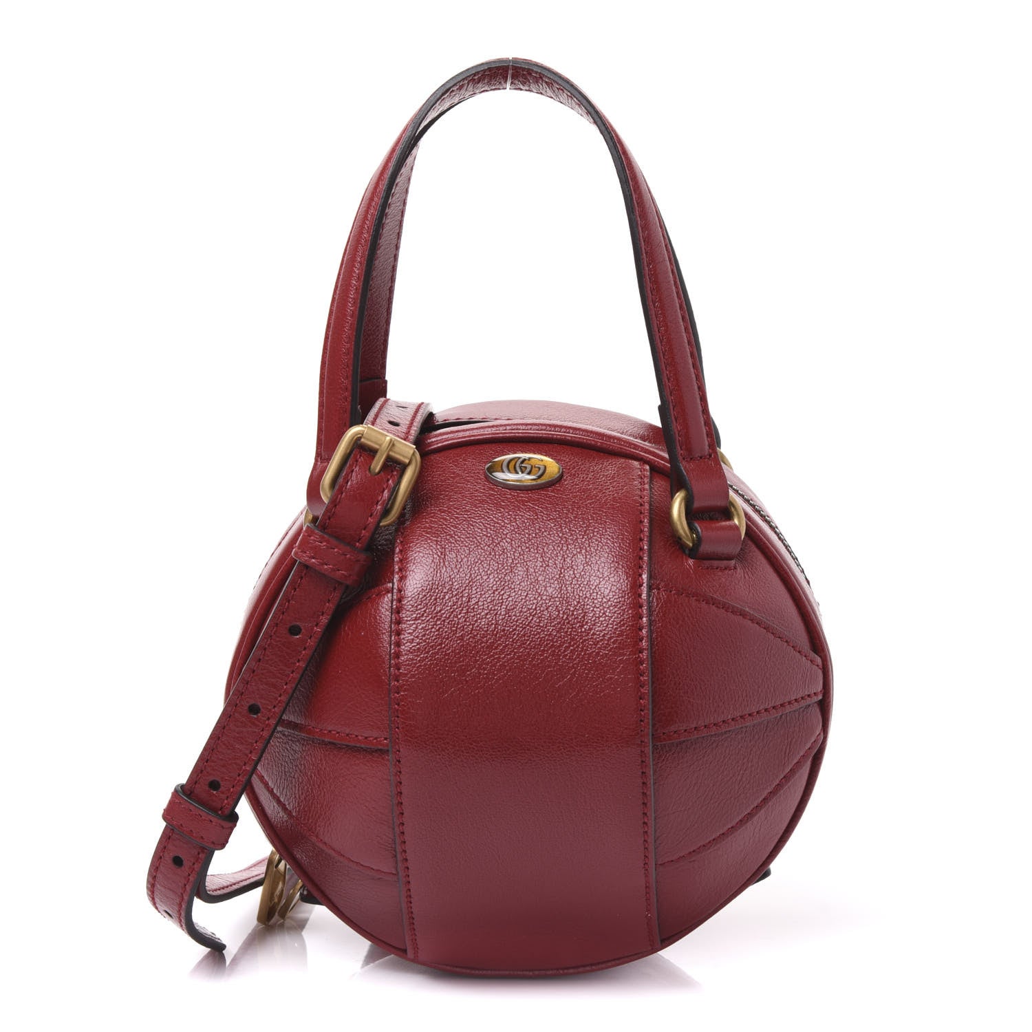 Gucci Piuma Lux Energy Mini Tifosa Basketball Shaped Shoulder Bag Romantic Cerise 1 of 9