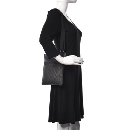 Gucci GG Monogram Messenger Crossbody Bag Black 2 of 11