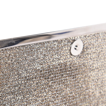 Judith Leiber Metallic Lurex Clutch Silver 9 of 12