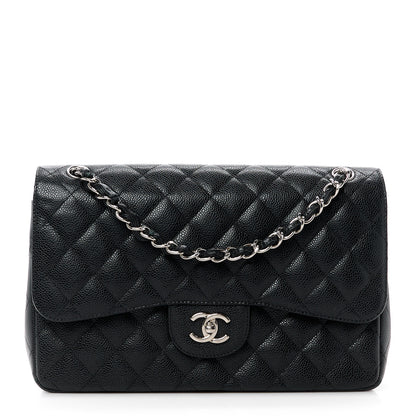 Chanel Caviar Quilted Jumbo Double Flap Black 1 of 15