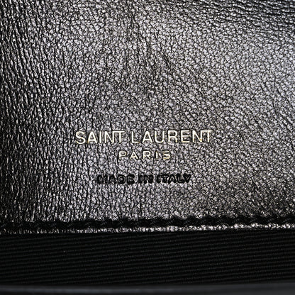 Saint Laurent Lambskin Chevron Quilted Small Loulou Black 7 of 12