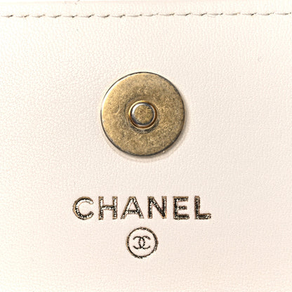 Chanel Lambskin Quilted Pearl Crush Clutch With Chain White 6 of 14