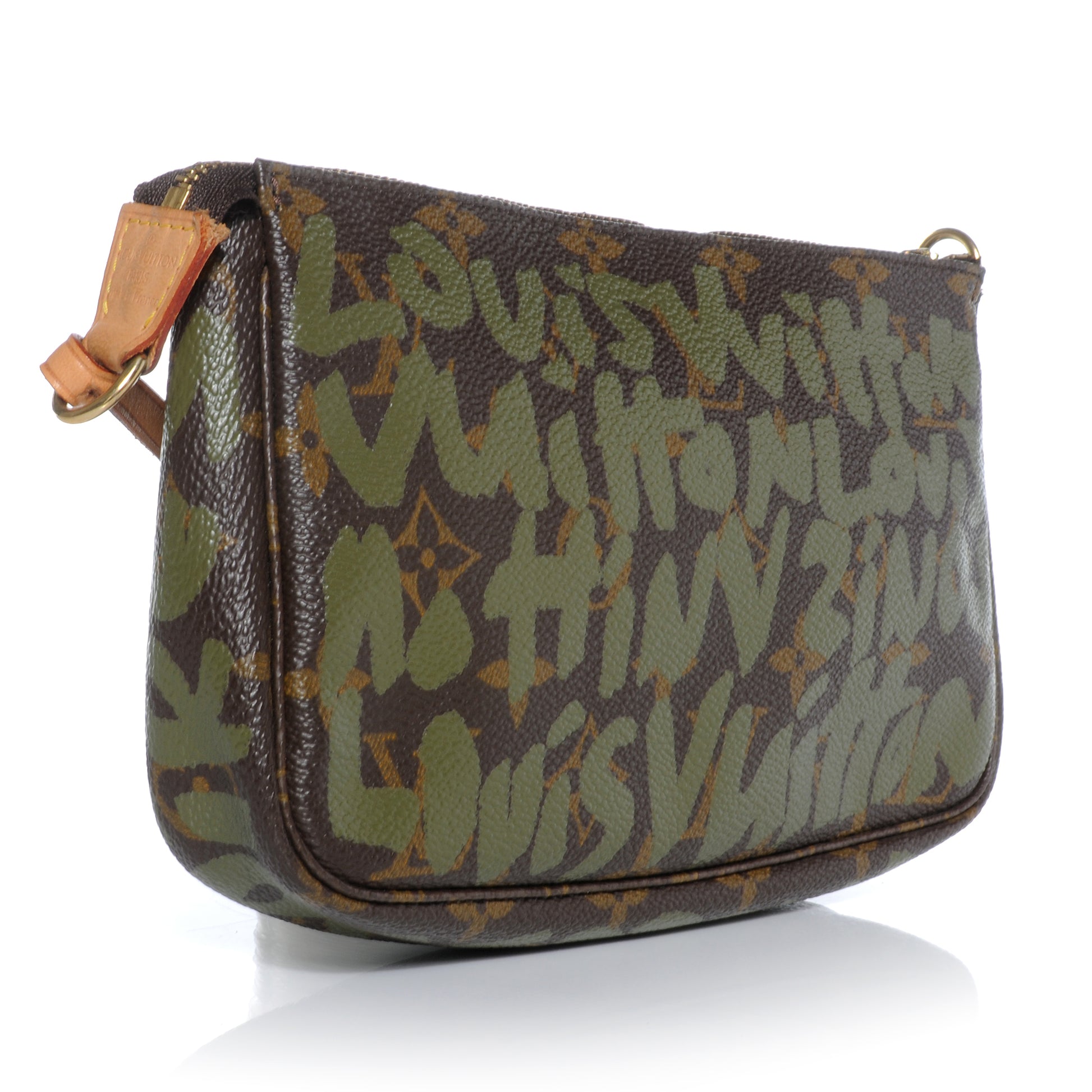 Louis Vuitton Monogram Graffiti Pochette Accessories Kaki 3 of 7