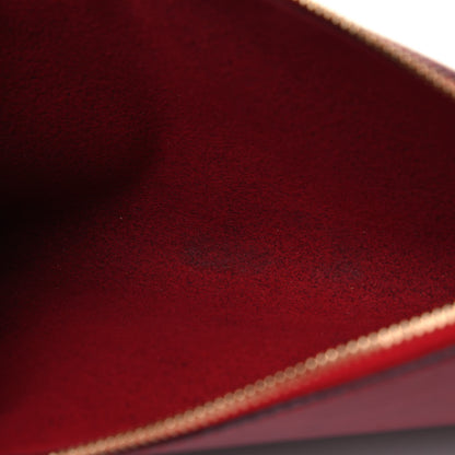 Louis Vuitton Epi Pochette Accessories 24 Castillan Red 5 of 9