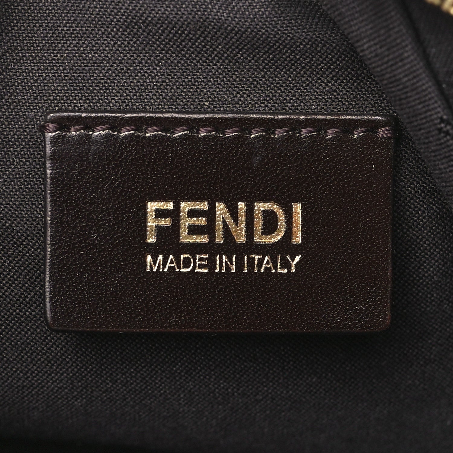 Fendi Zucchino Spalmati Forever Pochette Bordeaux Rubino 5 of 8