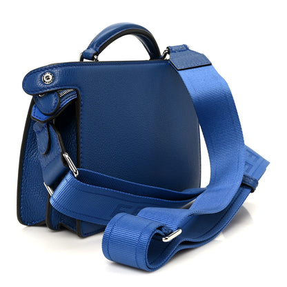 Fendi Cuoio Romano Vitello Cover Bi-Color Peekaboo I See U X Cross Satchel Bleu Royal Acciaio 3 of 13