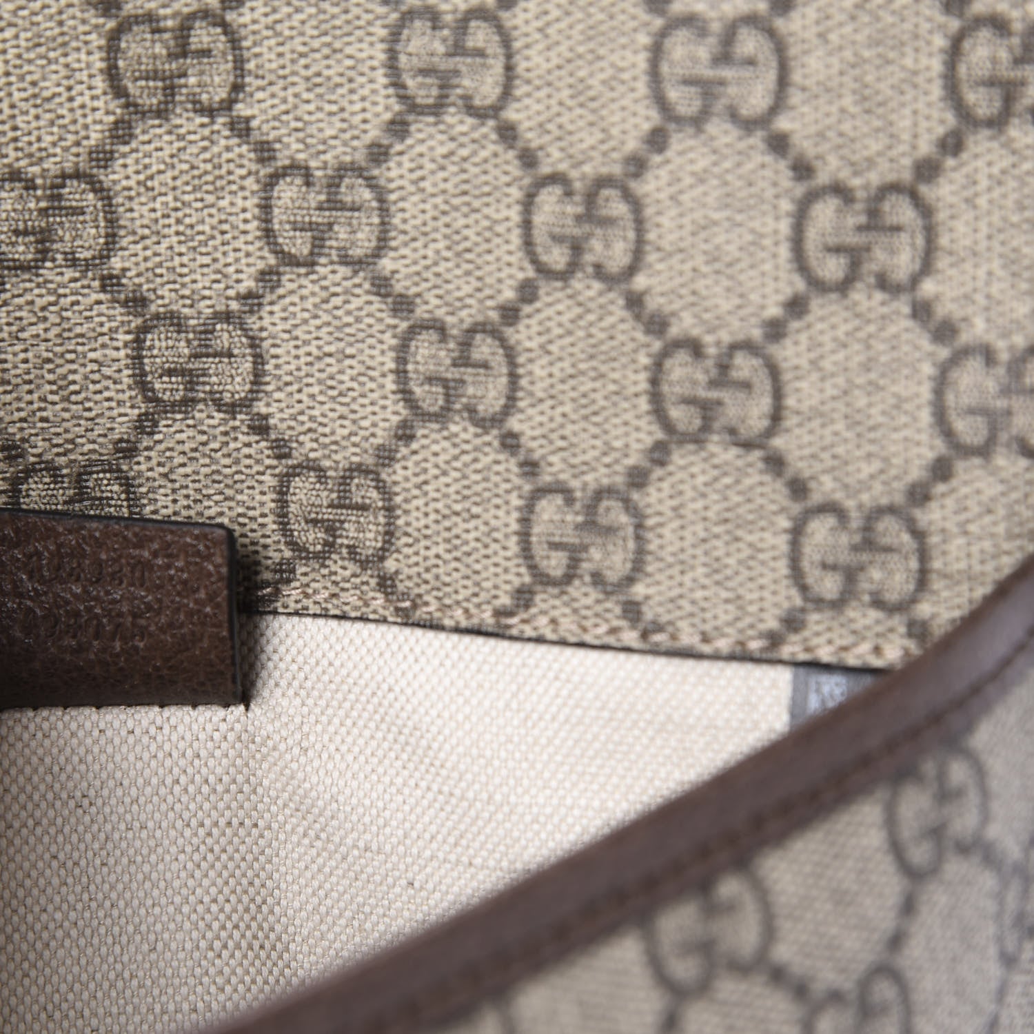 Gucci GG Supreme Monogram Neo Vintage Web Belt Bag Brown 9 of 10