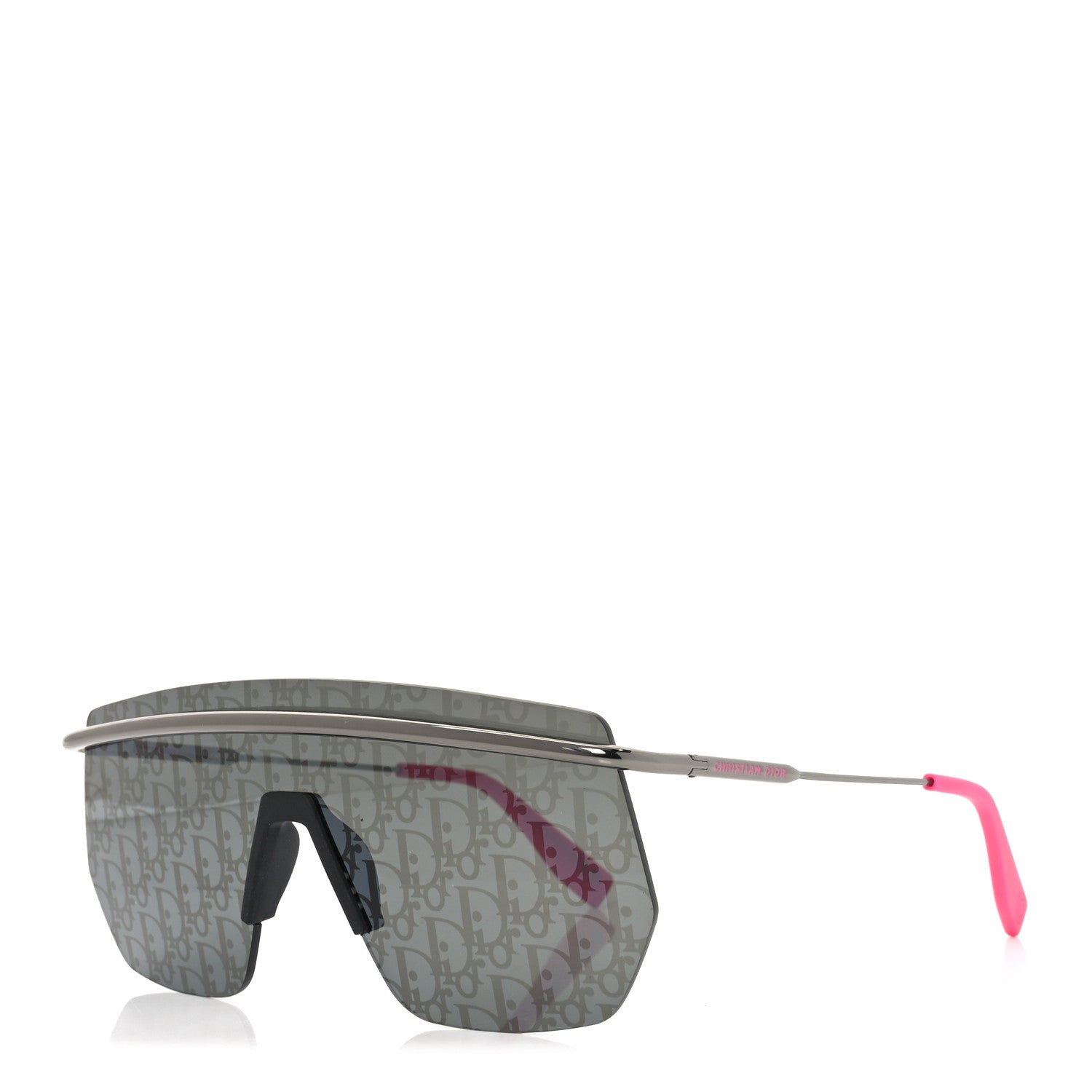 Christian Dior Metal Oblique DiorMotion M1I Mask Sunglasses Grey Pink 1 of 6