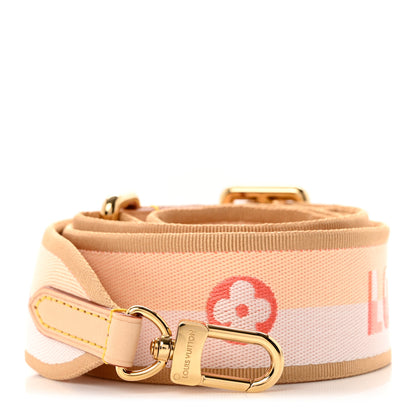 Louis Vuitton Jacquard Speedy Bandouliere 20 Shoulder Strap Pink Orange 1 of 3