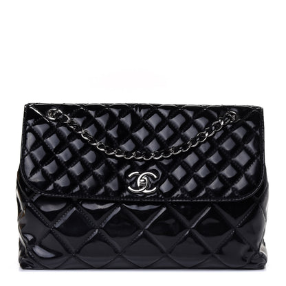 Chanel Patent Quilted Jumbo Flap Black 1 of 4
