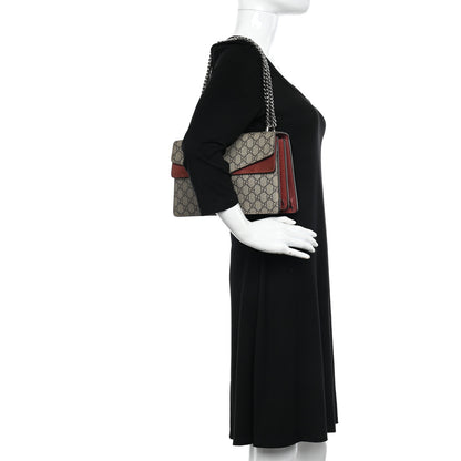 Gucci GG Supreme Monogram Blooms Small Dionysus Shoulder Bag Beige Multicolor Dry Rose 2 of 10