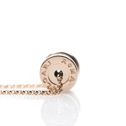 Bulgari 18K Rose Gold Cermet Small B.Zero1 Pendant Necklace 7 of 7